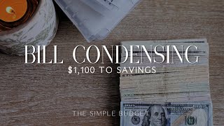 bill condensing | simplifying my cash envelopes
