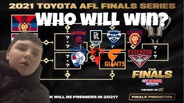 2021 AFL FINALS PREDICTIONS