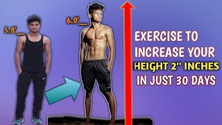 How to height increase 2 inches in 1 month || 5 exercise tips in HINDI