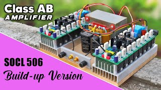 DIY 1500 Watt High Power Amplifier Using 2SC5200 & 2SA1943 Transistors - Class AB Amplifier