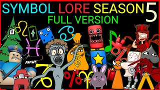 To Many Symbol Lore SEASON 5. Full version. All Parts | Symbol/Alphabet Lore animation (Shape Lore)