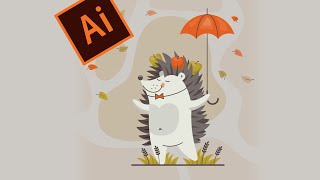 Как нарисовать ёжика в Adobe Illustrator. Нарисует даже начинающий!