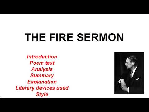 The Fire Sermon by T.S. Eliot || The Waste Land section 3