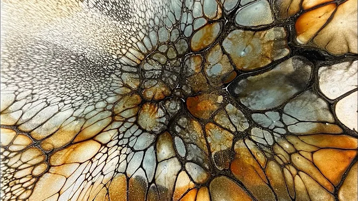 121. Easy Bloom Technique in earth tones and sage; easy blooming and lacing process