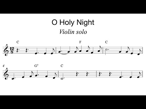 o holy night free easy christmas violin sheet music youtube o holy night violin sheet music
