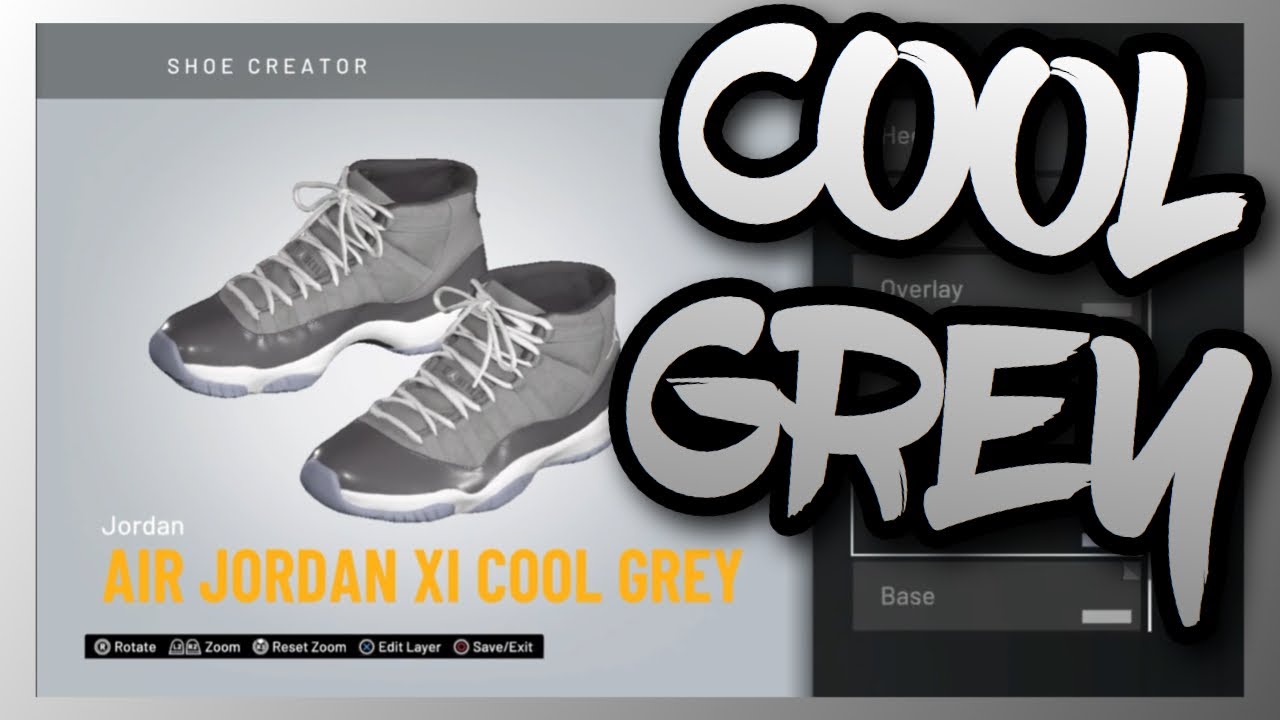 NBA 2K20 Shoe Creator Air Jordan 11 “Cool Grey" YouTube NBA 2K20 Shoe Creator Air Jordan 11 “Cool Grey" YouTube