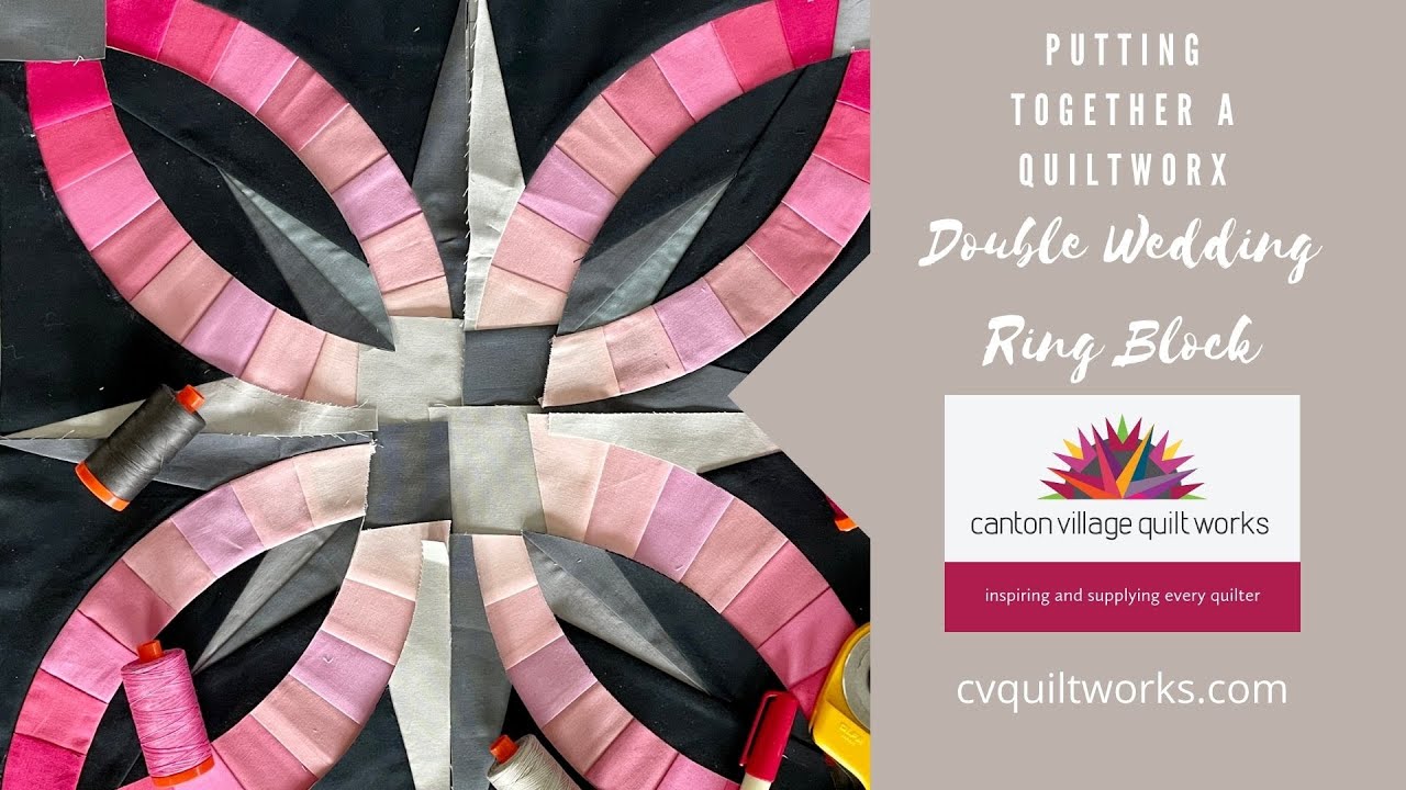 Watch Me Wednesday Episode Watch Me Wednesday - Episode  154 - Piecing Quiltworx Wedding Ring Block