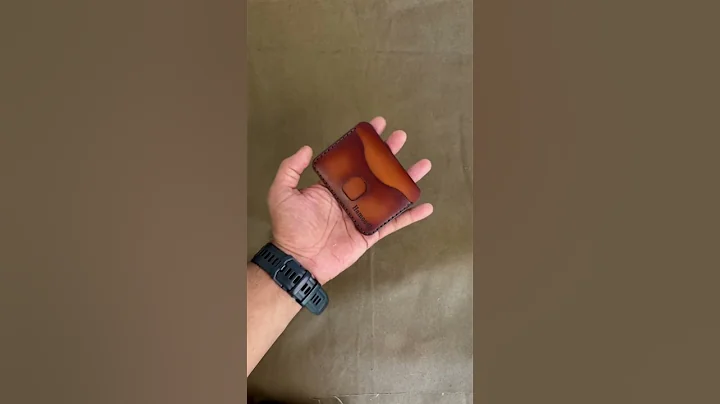 Marshal leather co handmade leather card holder customised #wallet #handmade