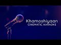 Khamoshiyaa unplugged karaoke with lyrics  darksun productions