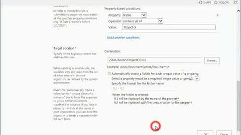 6. Content Organizer | 2. Configuring Content Organizer Rules