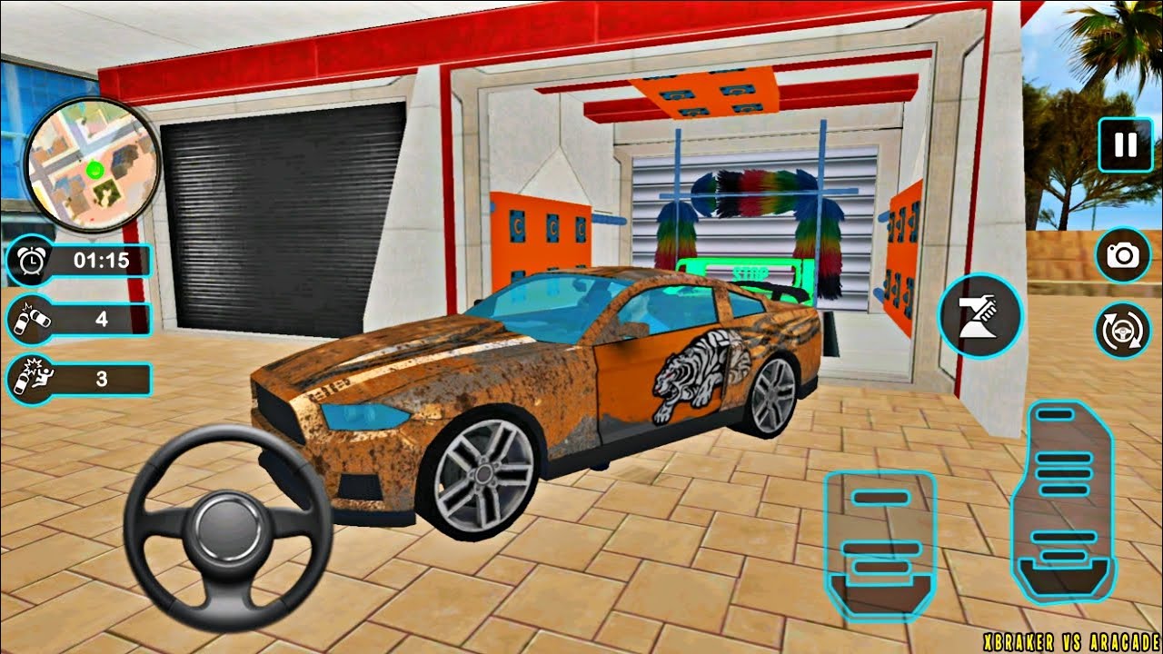 Car Wash Garage Service Workshop - Tiger Sport Car Unlocked & Wash - Best Android Gameplay FHD
