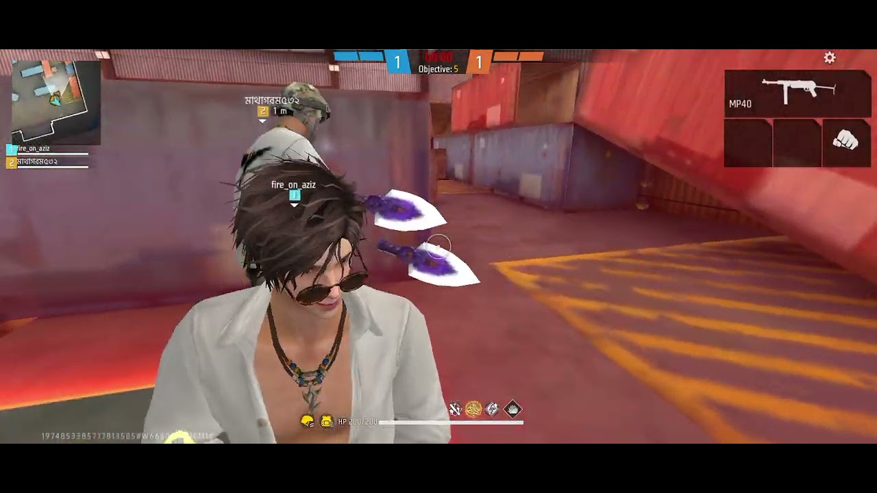 lone wolf gameplay Aziz | free fire game video | fire on aziz - YouTube
