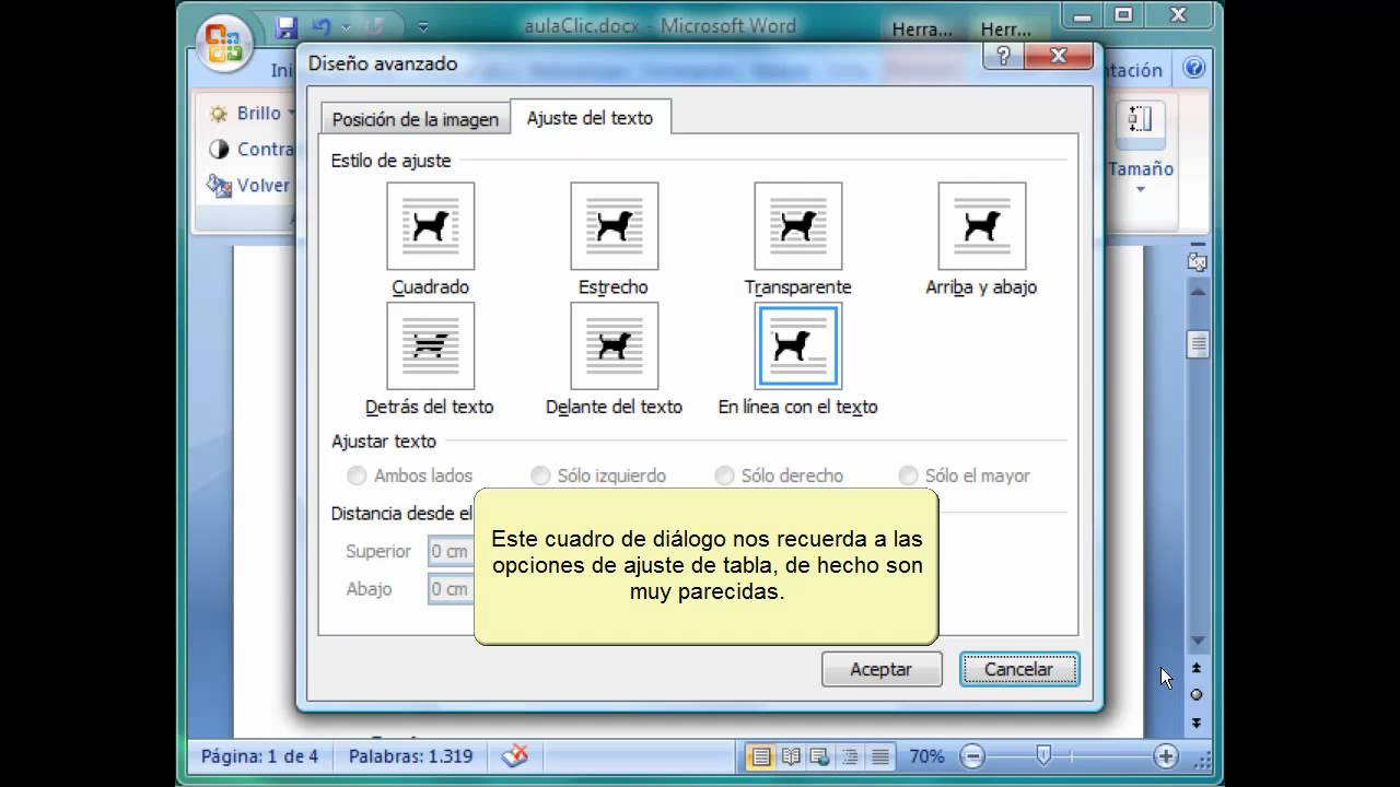 Como poner cuadrado en word