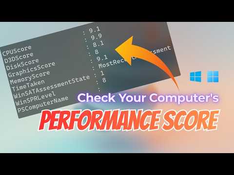 How to Check Your Computer's Performance Score | Windows Benchmark Score