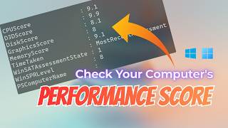 Celebrity How to Check Your Computer's Performance Score | Windows Benchmark Score Wealth