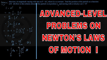 ADVANCED-LEVEL PROBLEMS ON NEWTON