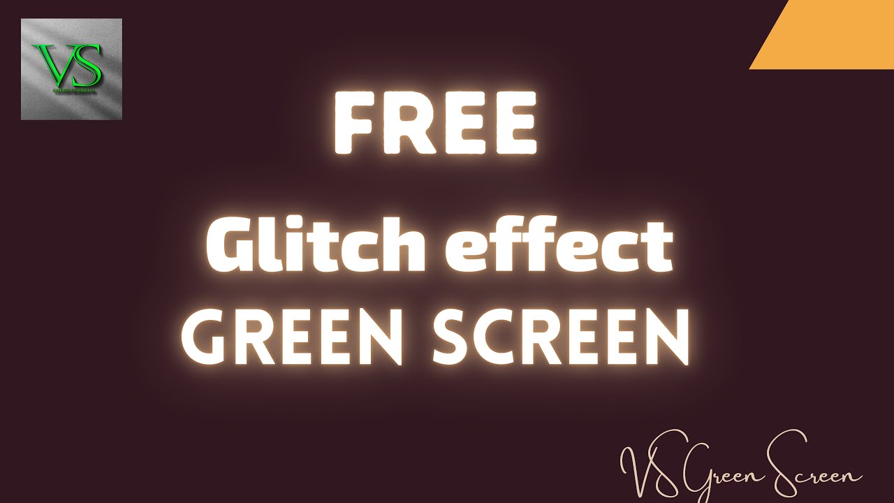 Glitch effect green screen | Transitions |Green Screen Transitions | VS green Screen Solutions