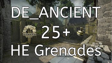 CSGO Ancient 28 HE Grenades with Nade Stacks [128 tick] *2021 PGL MAJOR EDITION*