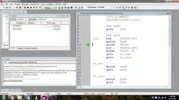 Using a PORT on the PIC16F877 in MPLAB v8.92