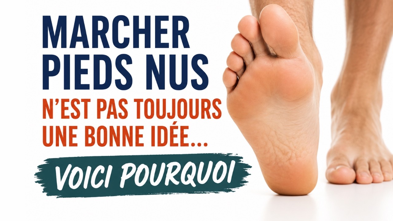 Marcher pieds nus n’est pas toujours une bonne idée… Voici pourquoi