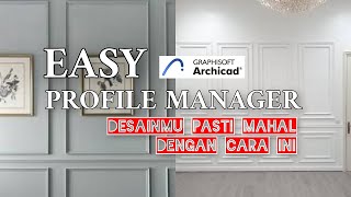 How to Make Profile Wall Panels | Complex Profile Archicad