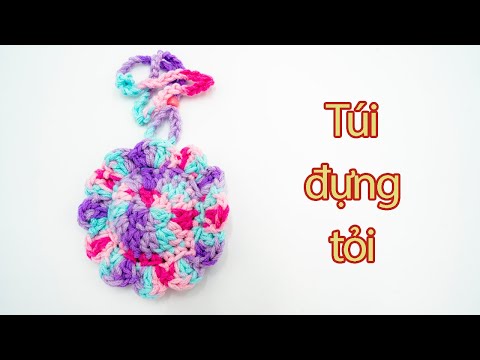 Видео: Làm túi đựng tỏi cho bé hình bông hoa bằng len nhiều màu sắc | Hoai An Design