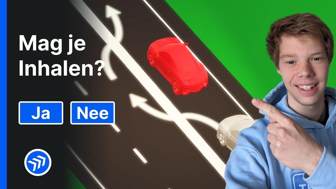Auto theorie examenvraag examen oefenen met 2 auto's en een cbr auto theorie test vraag over inhalen
