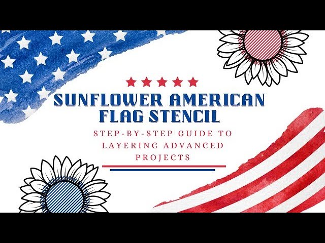 American Flag Stencil