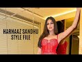 Harnaaz sandhu delivers a major style statement with this red outfit