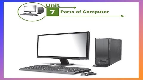 6th Science Term 2 Unit 7 Parts of Computer
