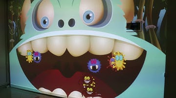 Interactive wall games for fun. Magicdynamics interactive software