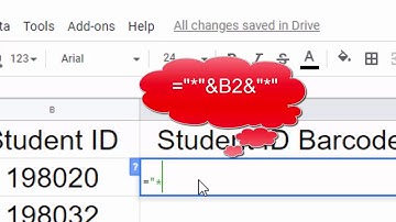 How to create barcodes using Google Sheets