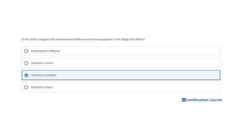 Onder welke categorie valt 