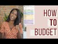 How To Budget Monthly For Beginners | Step By Step Guide (Free Budget Template)