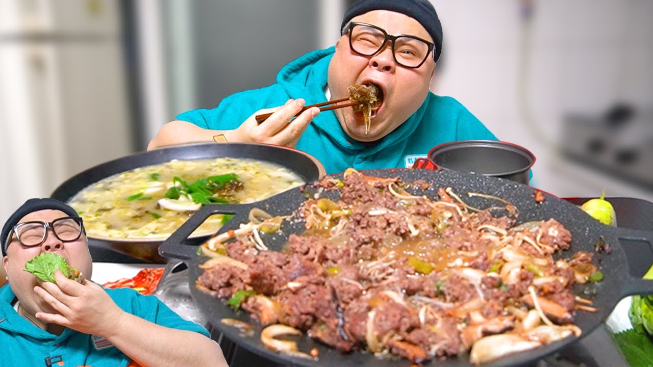 고아재!시원시원하게 대접으로 먹습니다│떡국 X 소불고기 먹방 Tteokguk & Bulgogi Mukbang Eatingshow