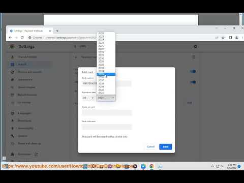 Add/Edit/Delete Payment Methods & Cards in Google Chrome