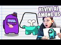 Dibujando Among Us para Ganar | Revivir en Among Us | Juegos Karim Juega