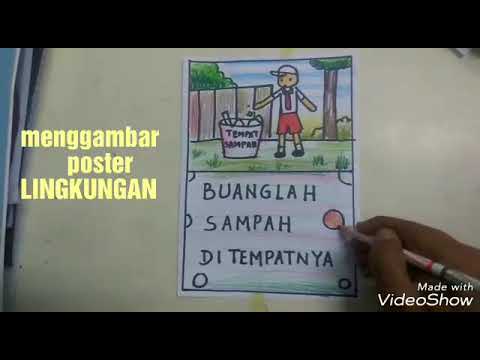 Membuat Poster Bertema Lingkungan Gambar Poster Lingkungan Hidup Lucu