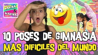 🏃 Las 10 POSES DE GIMNASIA más DIFICILES del mundo 😱  😅