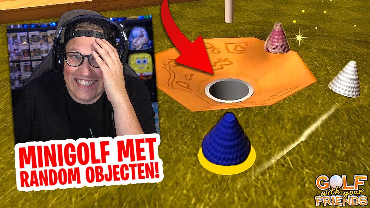 MINIGOLF MET RANDOM VOORWERPEN! 😂