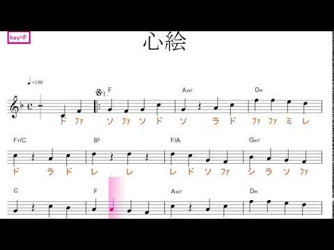 心絵 ロードオブメジャー アニメ メジャー主題歌 Key F ドレミで歌う楽譜 コード付き Youtube