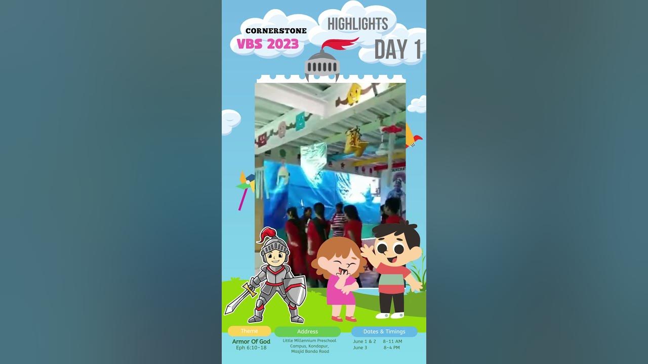 DAY 1 HIGHLIGHTS CORNERSTONE VBS 2023 YouTube