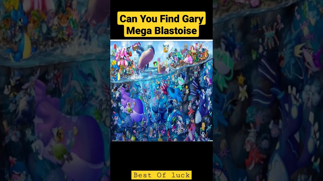 Can You Find Gary Mega blastoise Pokemon