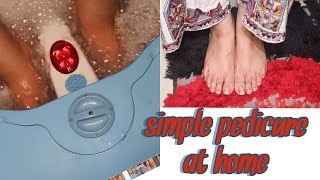 Simple pedicure at home simple steps |Neat and clean feet| Gohar e nayab