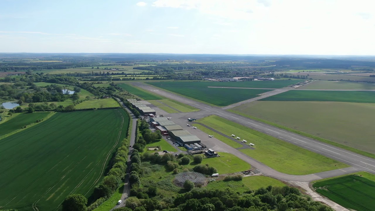 Aerial View of Retford Gamston Airport in HD by Drone YouTube