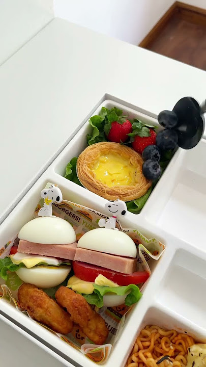 Make bento with me #asmr #food #asmrfood #foodie #bento #lunchbox #lunch #cooking #satisfying