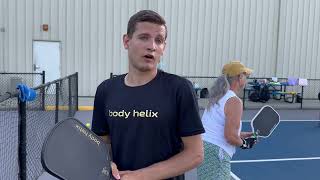 Tony Korac talks about his body helix X4 pickleball paddle