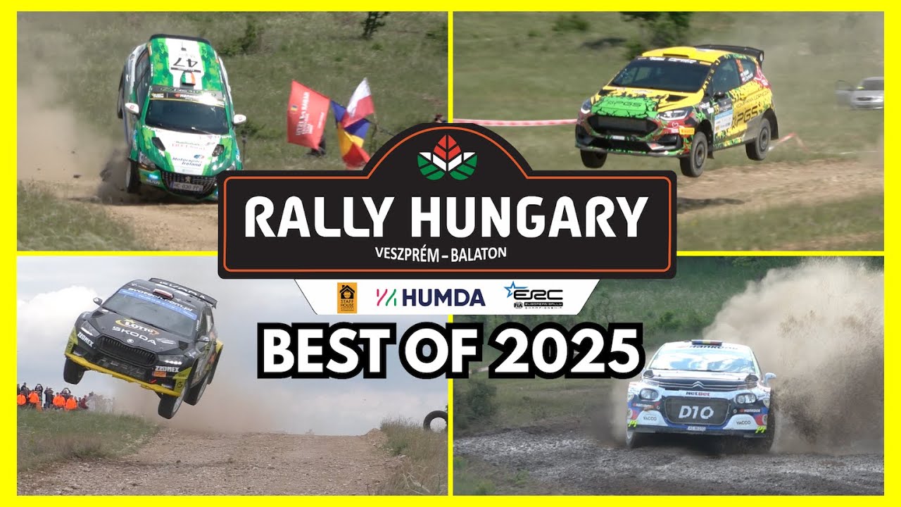 ERC RALLY HUNGARY 2025 - ALL HIGHLIGHTS | Big Jumps, Watersplash, Crash | Flat-Out Motorsport Action