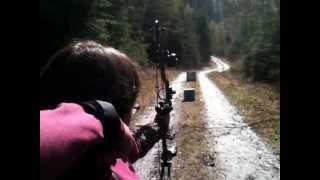 Wife shoots Bear apprentice 2 compound bow