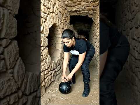 نصبت الفتاة فخا في الأرض